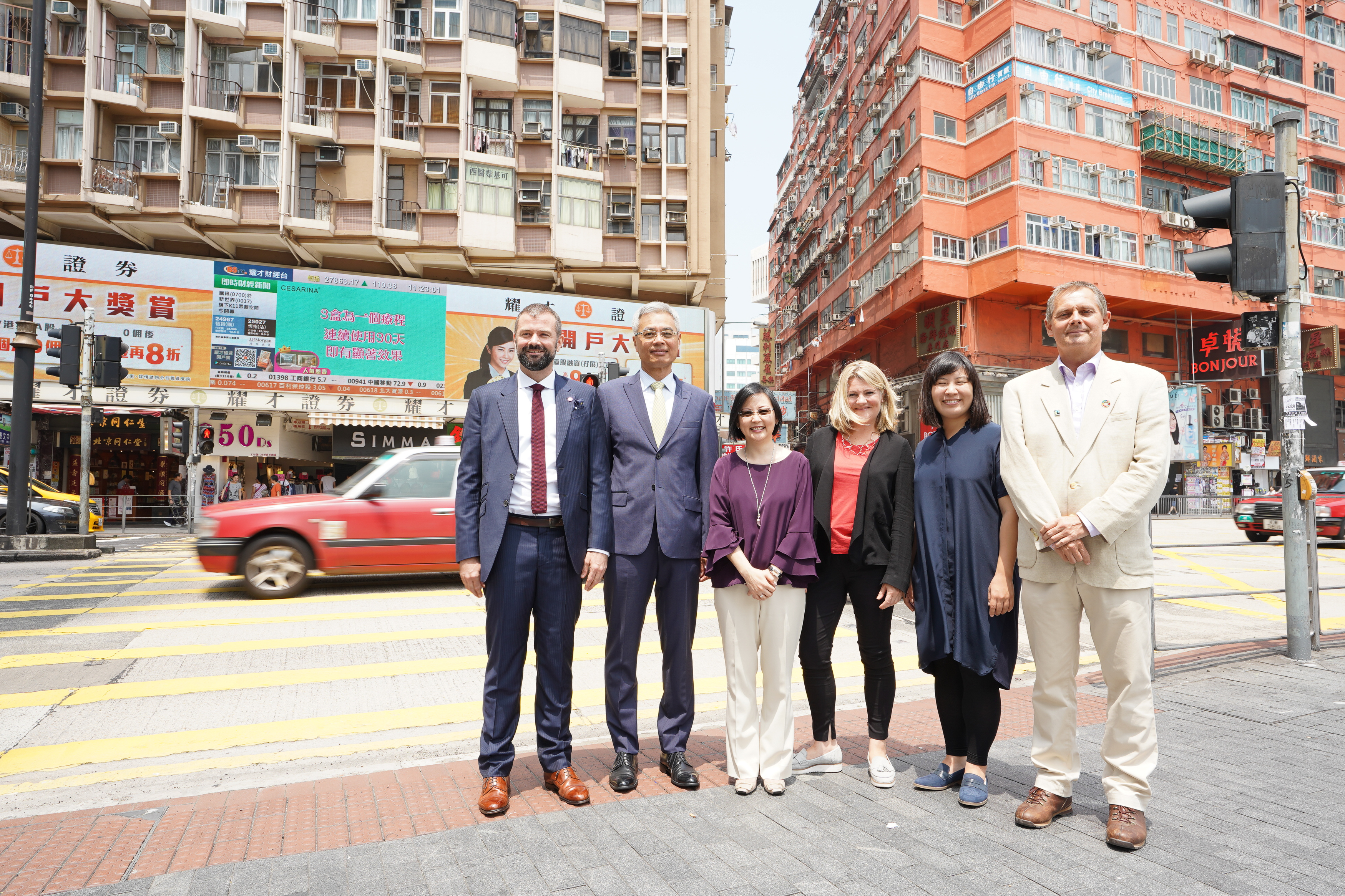 Academics in Hong Kong street